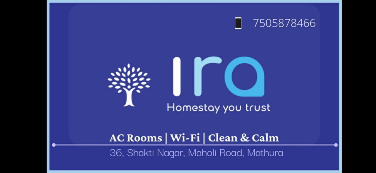 Ira Homestay Mathura - Divine Spiritual Stay Eksteriør billede